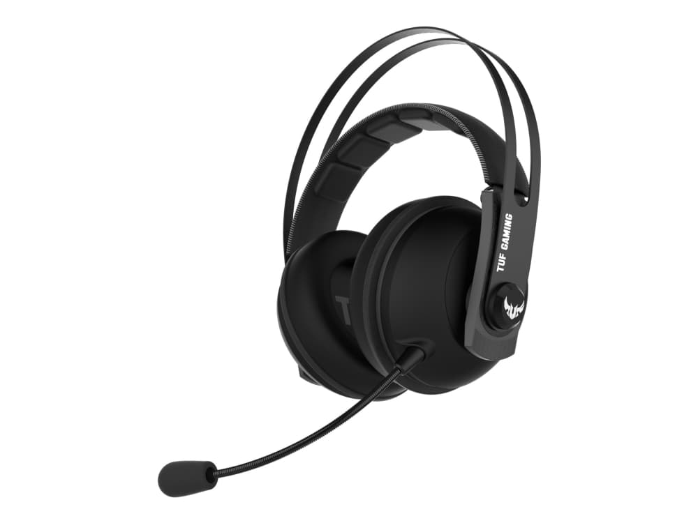 ASUS TUF Gaming H7 - Hodesett - full størrelse - kablet - USB, 3,5 mm jakk - grå