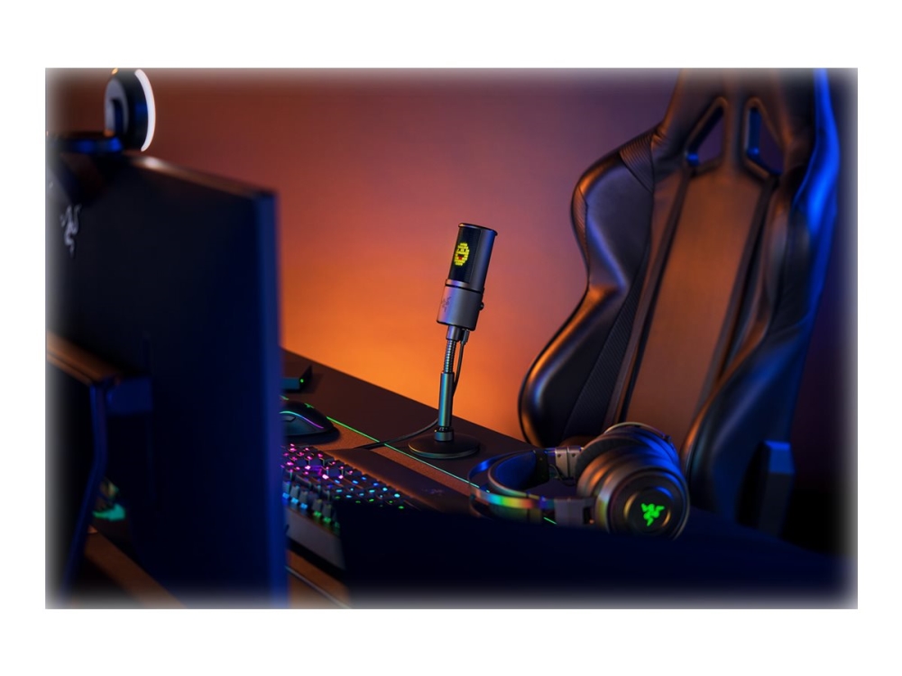 Razer Seiren Emote Mikrofon USB Elektronikk CDON.COM Razer Seirēn Emote Mikrofon, USB | Billig
