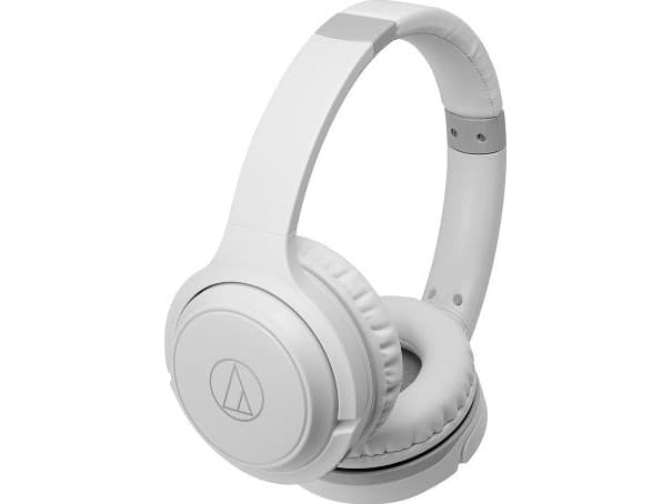 Audio-Technica ATH-S200BTWH, Hodetelefoner, Hodebånd, Musikk, Hvit, Knapp, Knapper