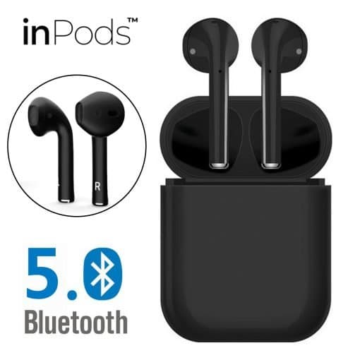 Trådlösa hörlurar Bluetooth Inpods 12 Black premium SIRI