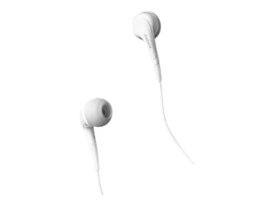 Jabra RHYTHM - Hodesett - i øret - kablet - lydisolerende - hvit - for Apple iPhone 3G, 3GS, 4, 4S