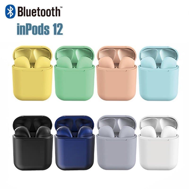 Inpods 12 SIRI Popup Touch - Blåtooth iOS & Android