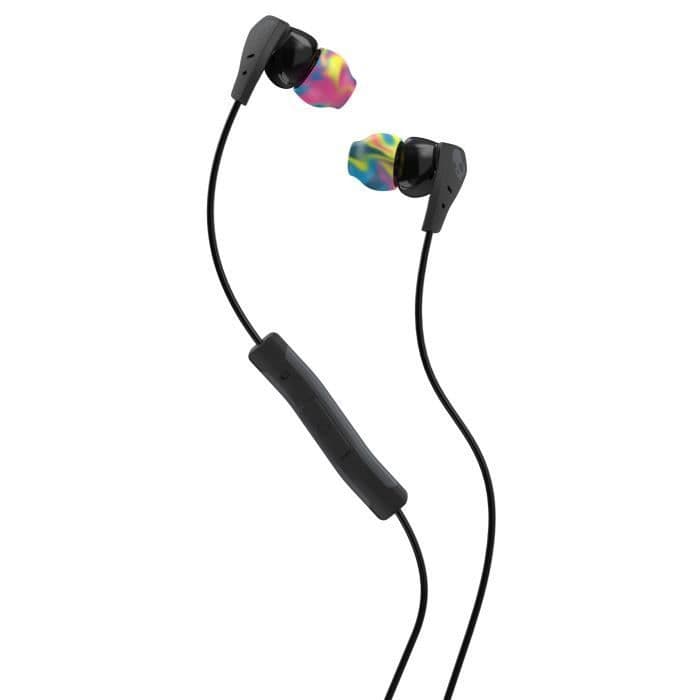 SKULLCANDY metod hörlurar i örat - med mikrofon - gul och grå