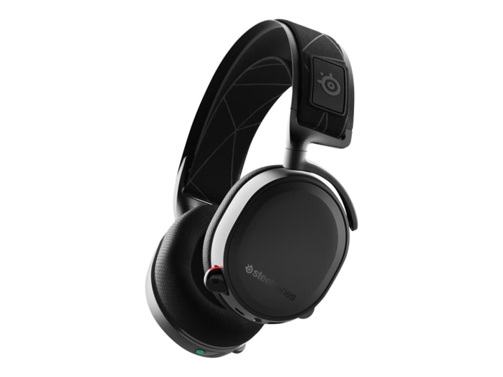 SteelSeries Arctis 7 - 2019 Edition - hodesett - full størrelse - 2,4 GHz - trådløs - svart
