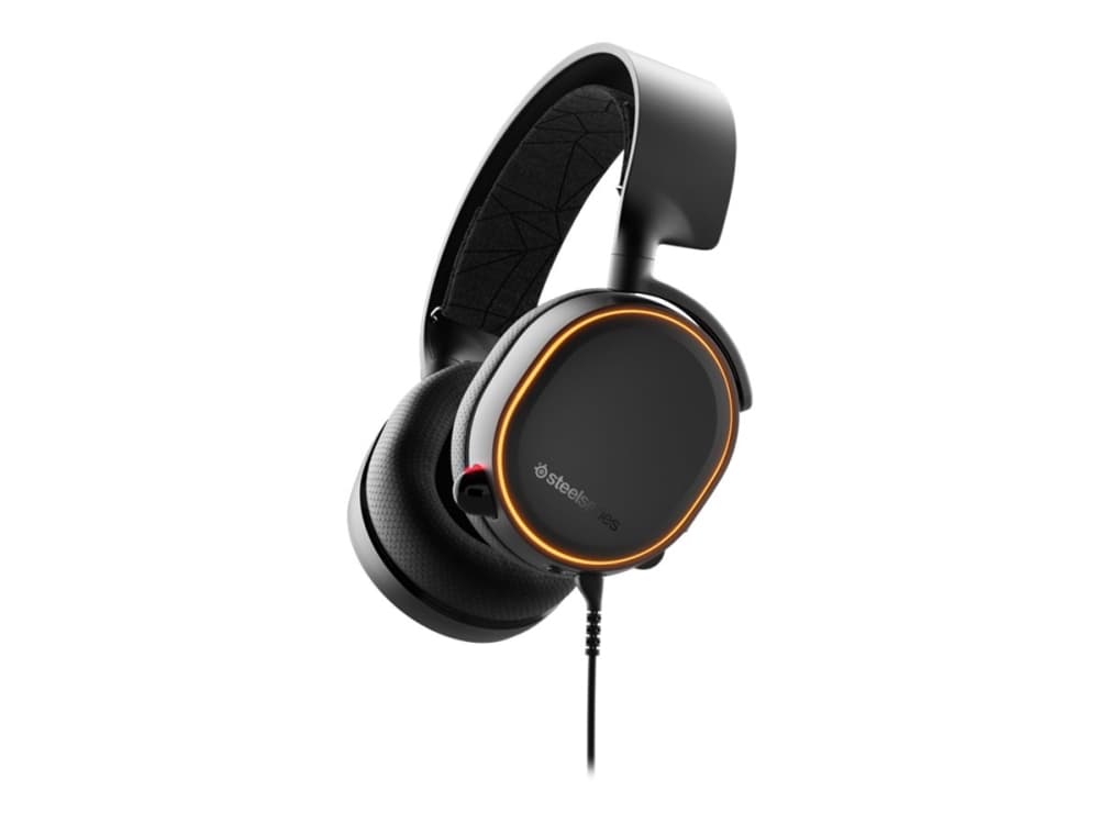SteelSeries Arctis 5 - 2019 Edition - hodesett - full størrelse - kablet - USB - svart
