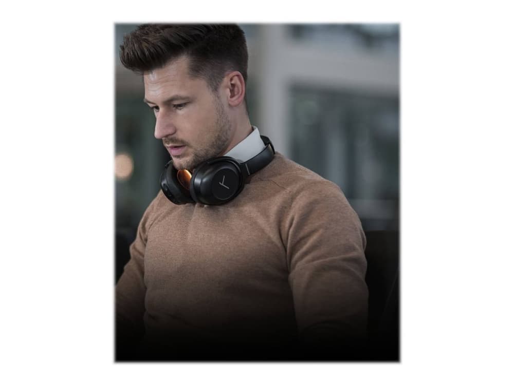 beyerdynamic Lagoon ANC Traveller - Hodetelefoner med mikrofon - full størrelse - Bluetooth - trådløs - aktiv støydemping - svart, svartblå