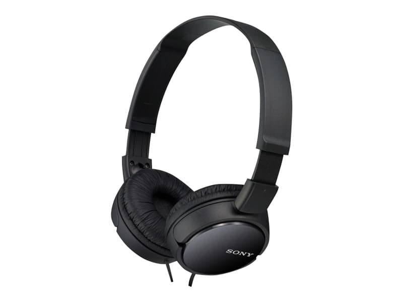 Sony MDR-ZX110 - Hörlurar - fullstorlek - kabelansluten - 3,5 mm kontakt - svart