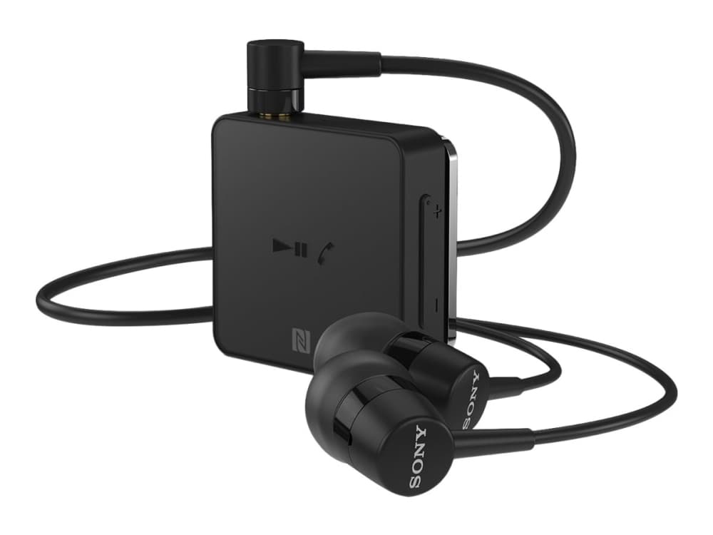 Sony SBH24 - Headset - inuti örat - Bluetooth - trådlös - NFC - svart - för Sony XPERIA 1, 10, L2, XA1, XA2, XZ2, XZ3