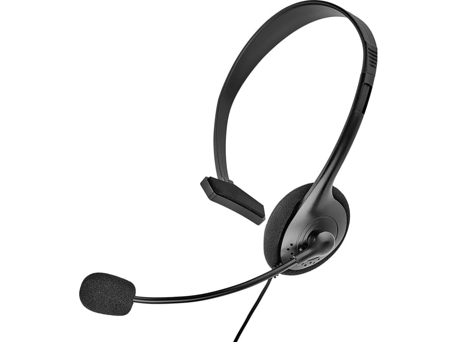 Renkforce RF-4628709, Headset, Boom microphone, Huvudband, Office/Call center, Svart, Mono