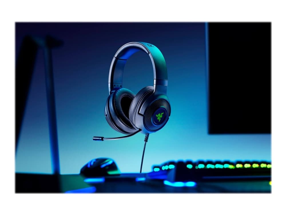 Razer Kraken X USB - Hodesett - full størrelse - kablet - USB - klassisk svart