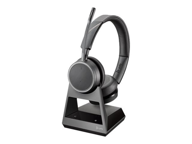 Poly - Plantronics Voyager 4220 Office - 2-veissokkel - Office Series - hodesett - on-ear - Bluetooth - trådløs - USB