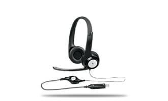 Logitech ClearChat Comfort USB, Hodesett, Samtaler og musikk, Svart, Stereofonisk, Koblet med ledninger (ikke trådløs), 20 - 20000 Hz