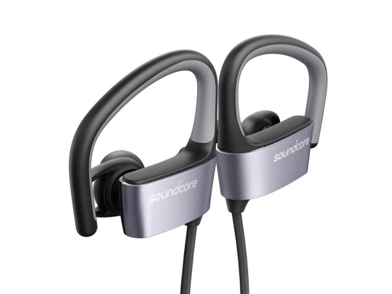 Soundcore SoundCore Arc, Hodesett, Ørekrok, In-ear, Idretter, Svart, Grå, Stereofonisk, Trådløs