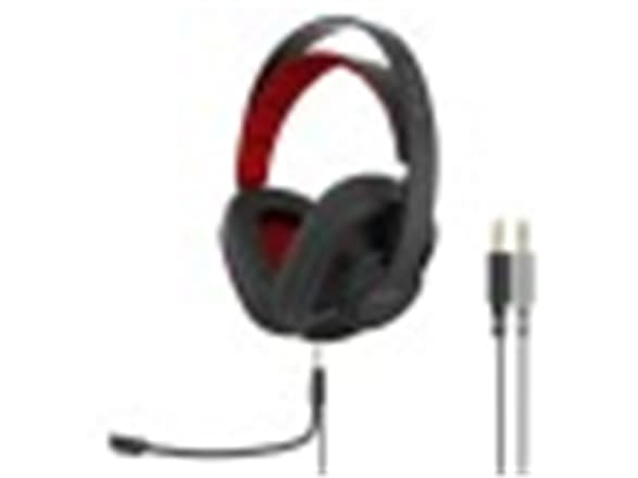Koss GMR-545-AIR, Hodesett, Hodebånd, Spilling, Svart, Rød, Stereofonisk, 2,5 m