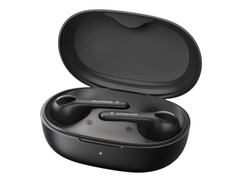Soundcore Life Note - True wireless-hodetelefoner med mikrofon - i øret - Bluetooth - aktiv støydemping - svart