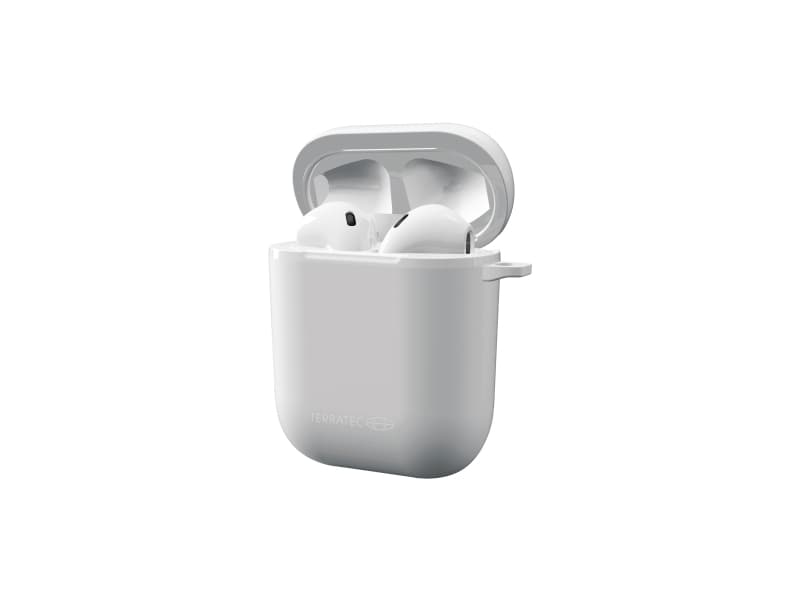 Terratec ADD Case, Etui, Apple, AirPods, Polykarbonat, Hvit, 50 mm