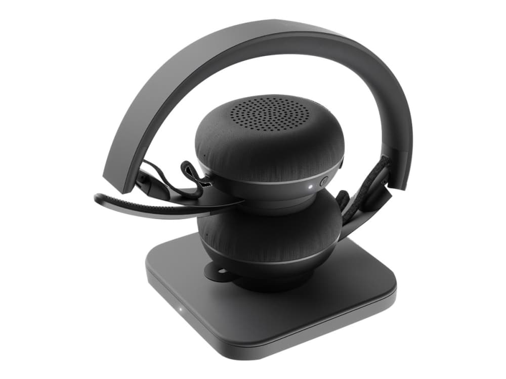 Logitech Zone Wireless MS - Hodesett - on-ear - Bluetooth - trådløs - aktiv støydemping