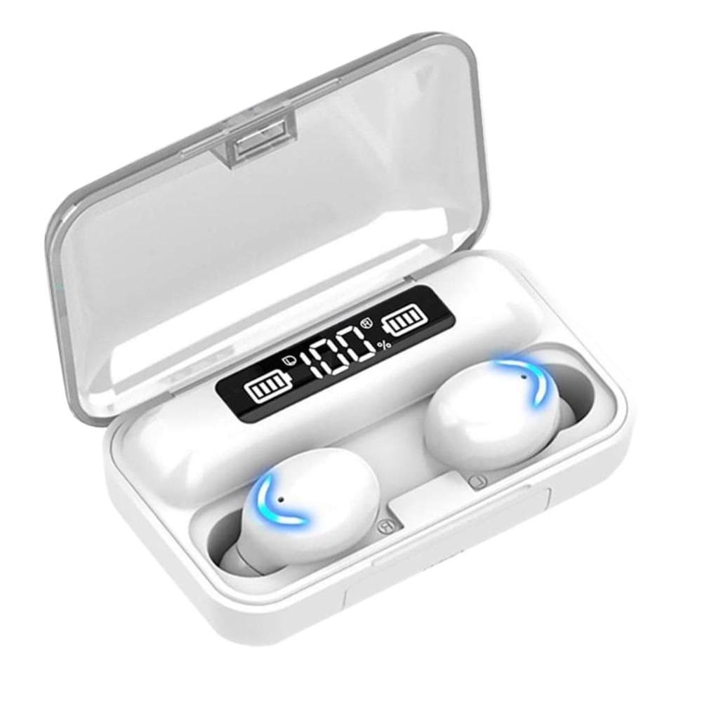 TWS Bluetooth Hodetelefoner, F9-5c - Hvit