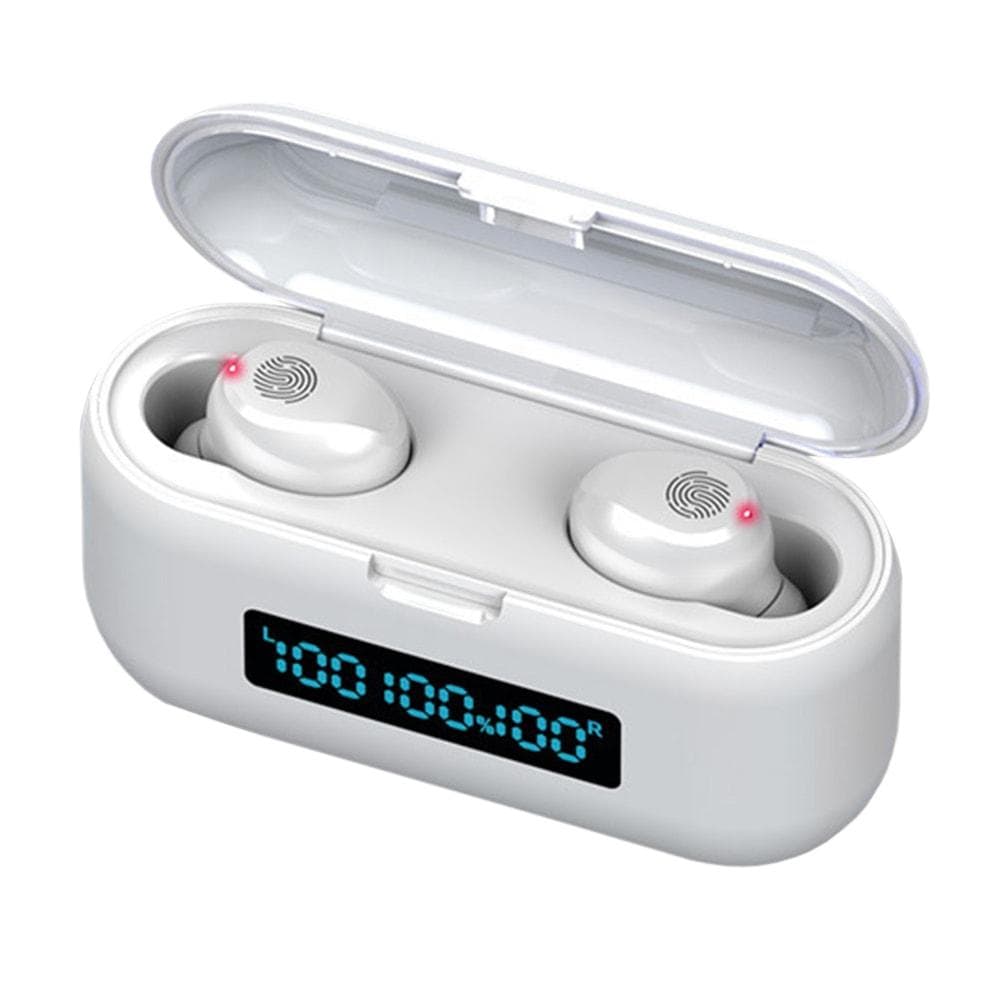 TWS Bluetooth Hodetelefoner, F9-38 - Hvit