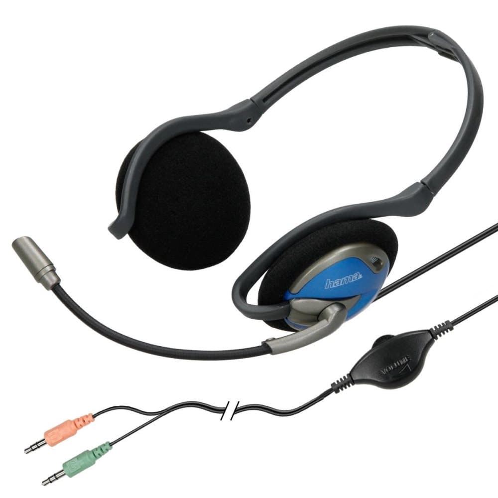 Hama Headset nakkebøjle stereo headset mikrofon PC Gaming telefoni HS-498