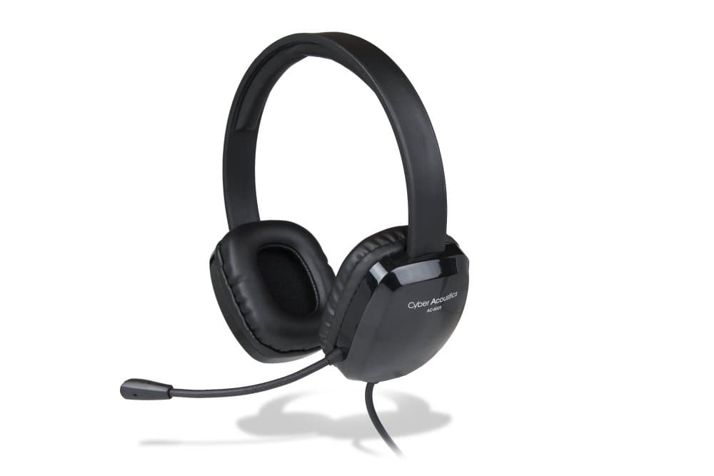 Cyber Acoustics (AC-6020) USB Stereo Headphones with Noise Cancelling Microphone