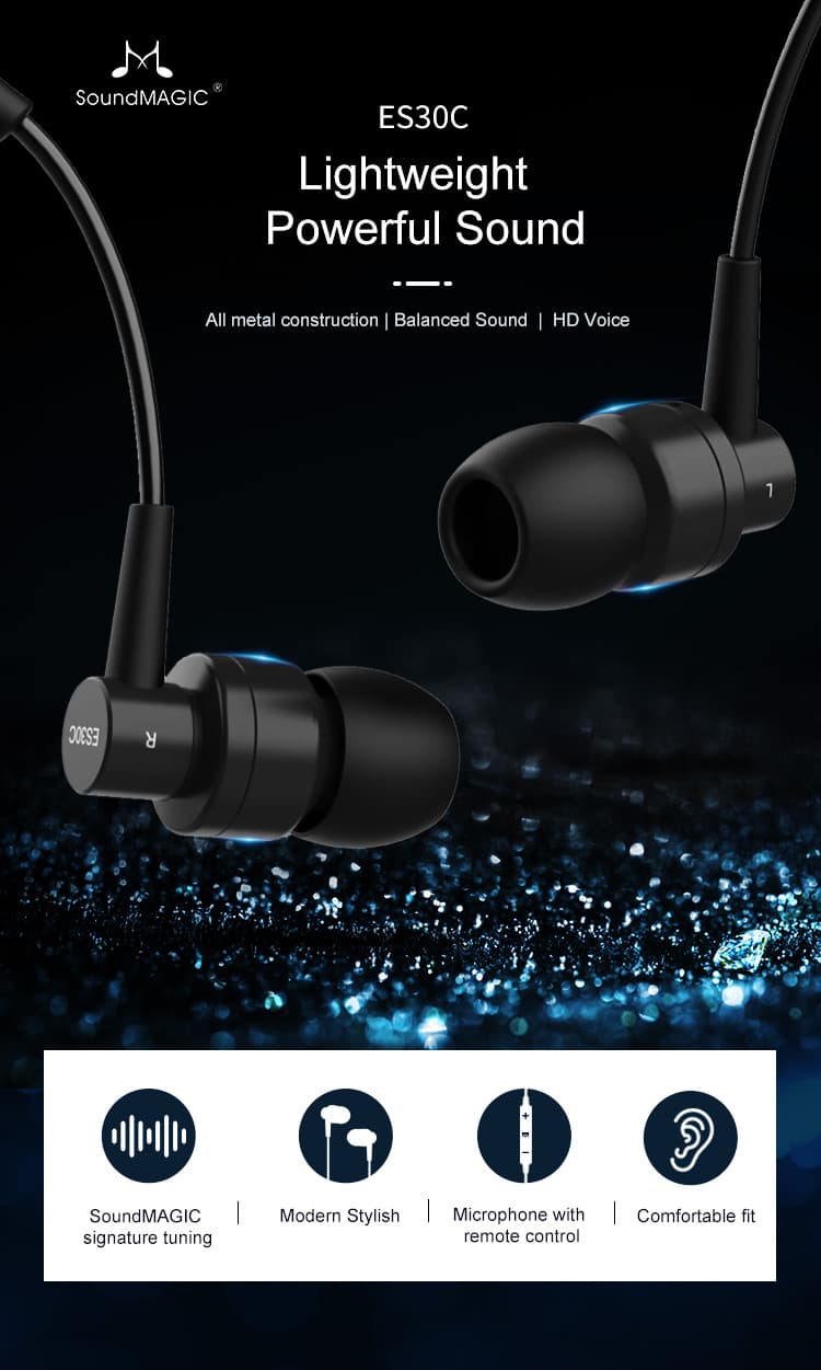 SoundMAGIC ES30C In-Ear headphones with microphone