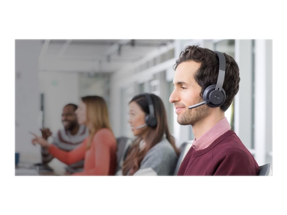 Logitech UC Zone Wireless - Hodesett - on-ear - Bluetooth - trådløs - aktiv støydemping