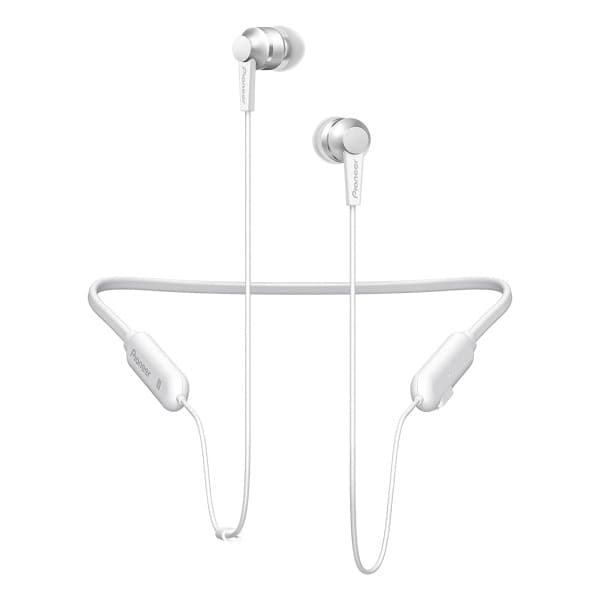 Pioneer SE C7BT Bluetooth in-ear sporthörlurar. Vit.