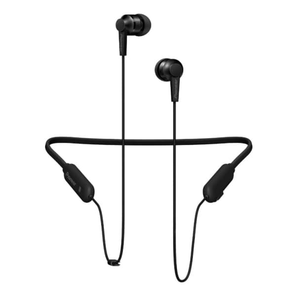 Pioneer SE C7BT Bluetooth in-ear sporthörlurar. Svart.