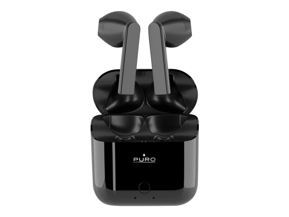 PURO ICON Pods - True wireless-hodetelefoner med mikrofon - i øret - Bluetooth - svart