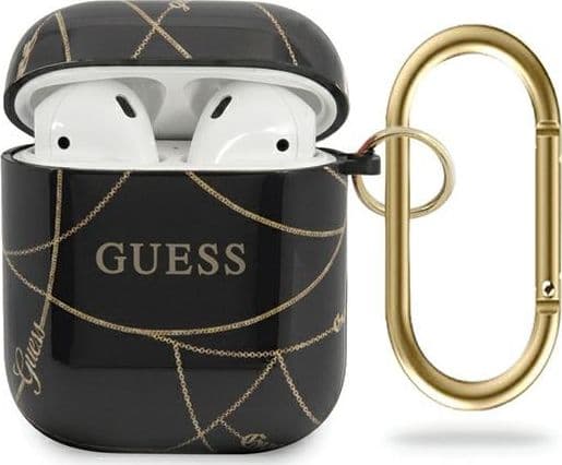 Guess Guess GUACA2TPUCHBK AirPods cover black/black Gold Chain Collection headphones