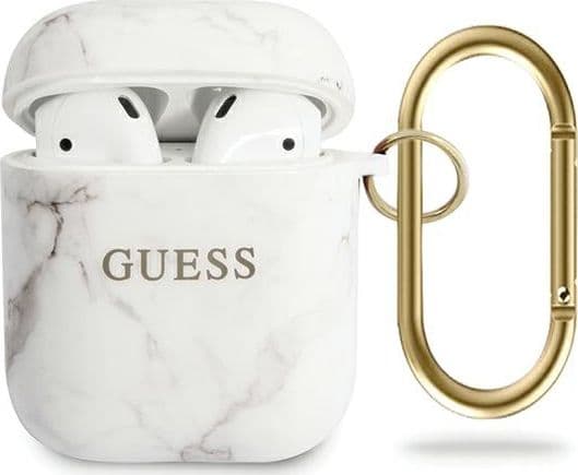 Guess Guess GUACA2TPUMAWH AirPods cover white/white Marble Collection