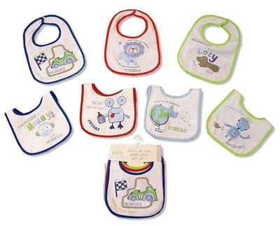 Pack om 7 St Haklappar Monday - Sunday - Haklapp