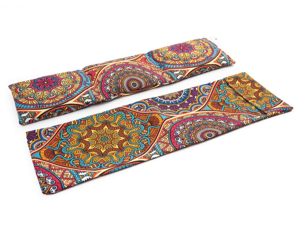 TERMOSAK 45x14 + Skydd, "mandala", värmekudde, nackvärmare och lavendel termisk dyna, Nackkudden, (värme / kall) värmepåse för mikrovågor