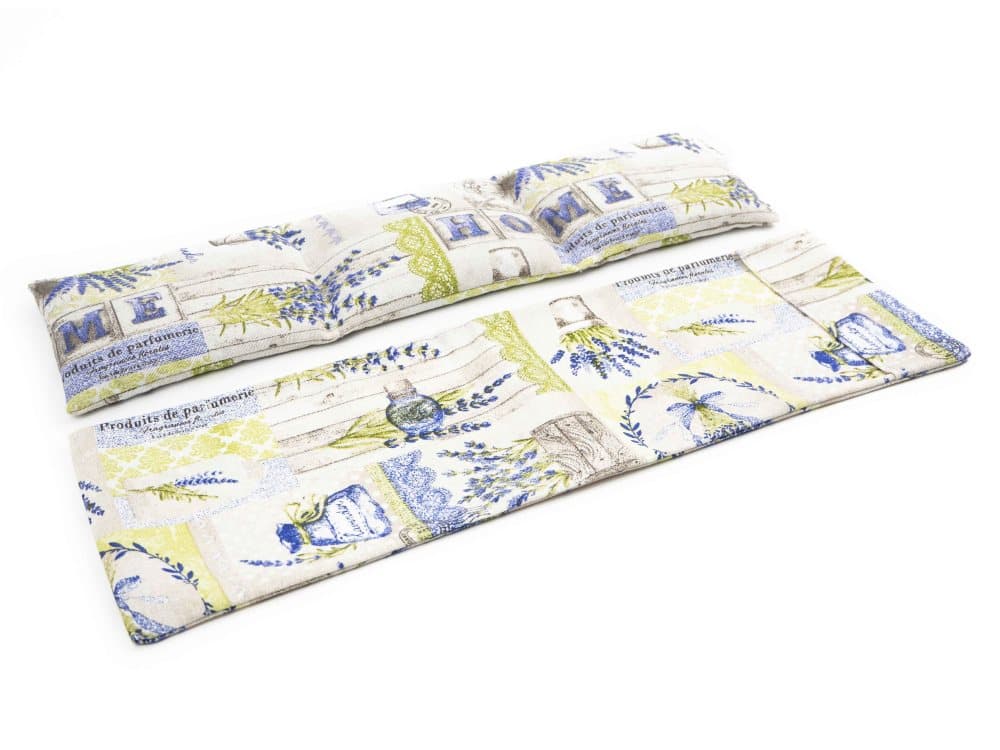 TERMOSAK 45x14 + Skydd, "lavendel", värmekudde, nackvärmare och lavendel termisk dyna, Nackkudden, (värme / kall) värmepåse för mikrovågor