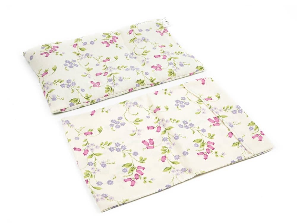 TERMOSAK 37x25 + Skydd, "blommor", värmekudde, nackvärmare och lavendel termisk dyna, Nackkudden, (värme / kall) värmepåse för mikrovågor