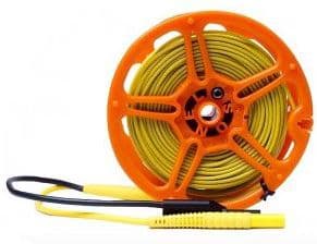 Sonel 50m test lead shielded on a spool of banana plugs (WAPRZ050YEBBSZE)