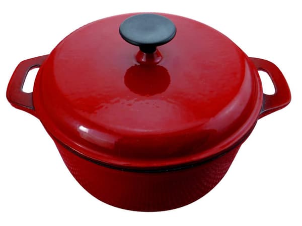 Gryta i gjutjärn 4,7L röd