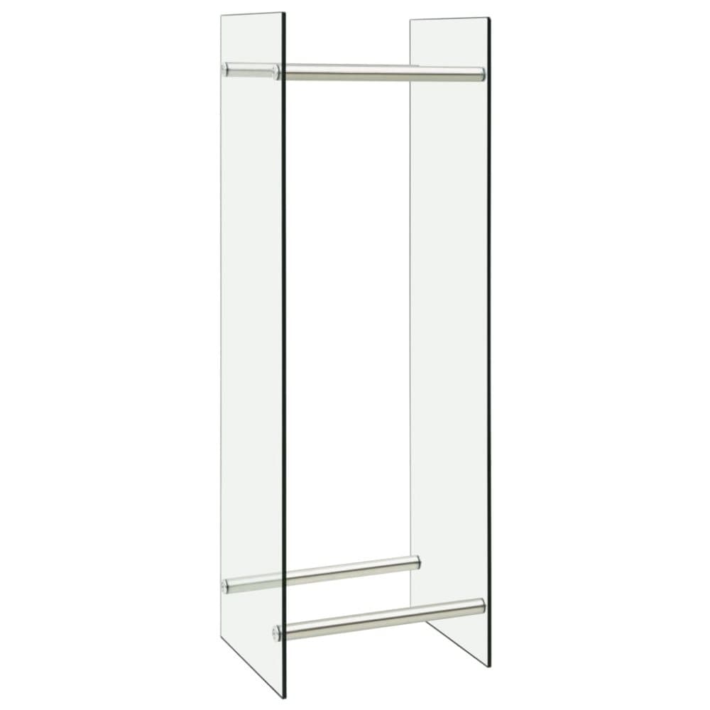 vidaXL Vedstativ gjennomsiktig 40x35x120 cm glass