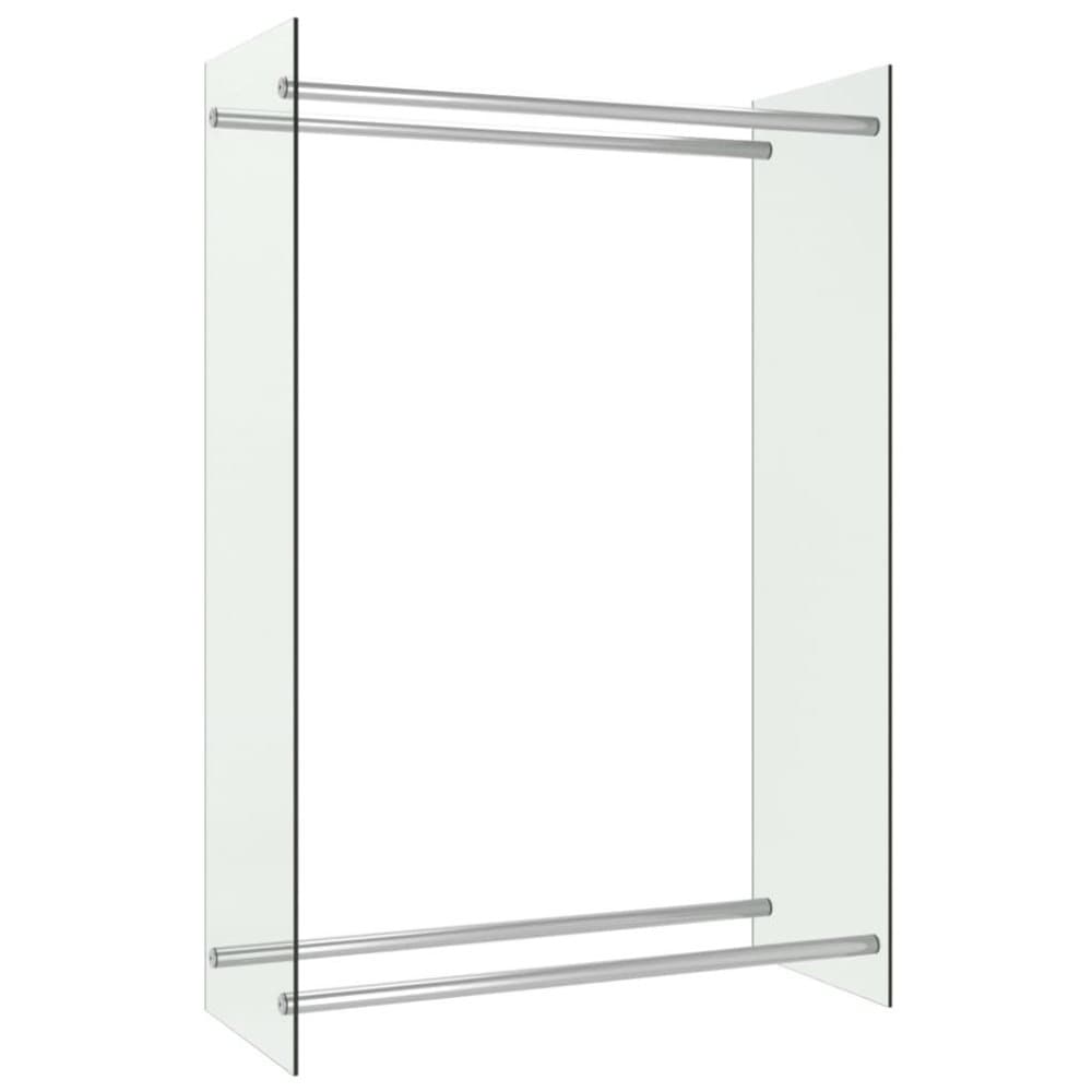 vidaXL Vedstativ gjennomsiktig 80x35x120 cm glass