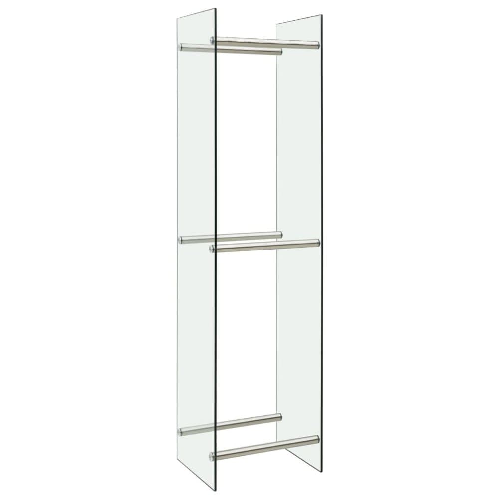 vidaXL Vedstativ gjennomsiktig 40x35x160 cm glass