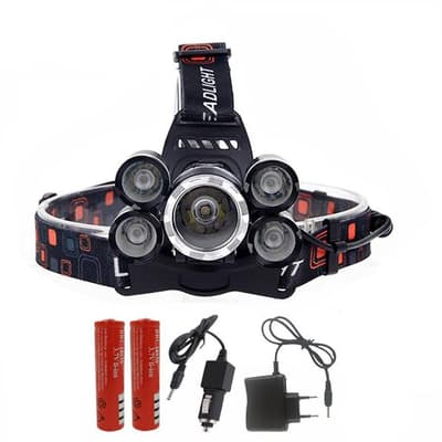 9000 Lumen CREE XML-T6 5 LED pannlampa| Värsting ljus!
