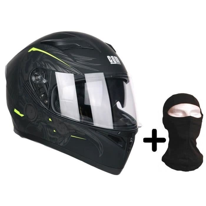 CGM Helhjälm 316S Indian + Hood - Man - Svart och gult