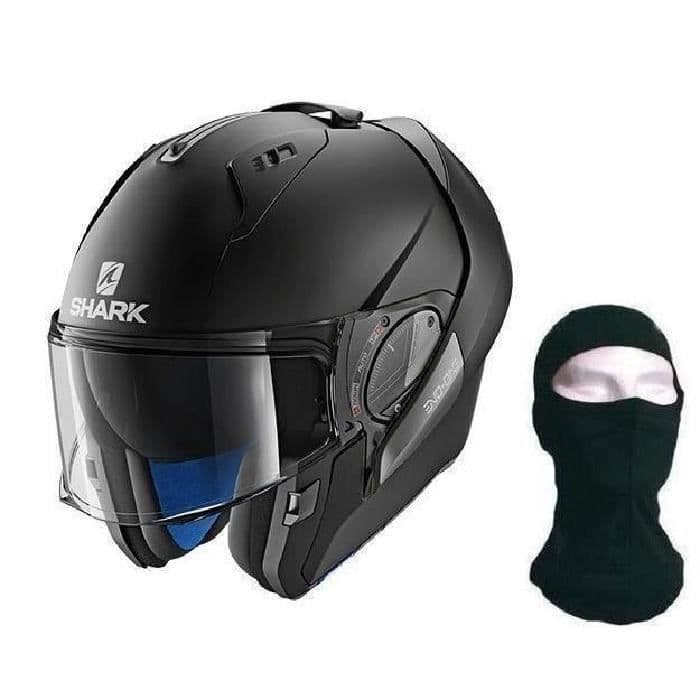 SHARK Modulær hjelm Evo One 2 - Med hætte - Matt sort