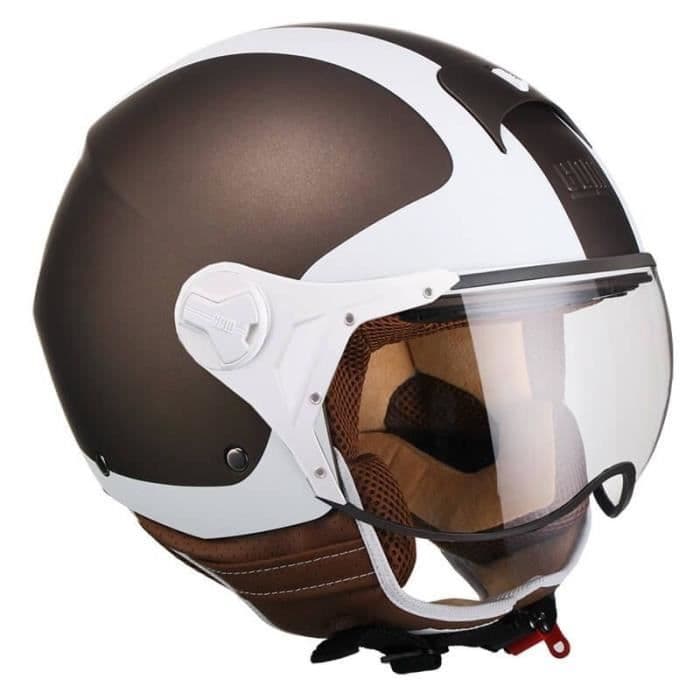 CGM Jet Helmet 107V Positano - Mænd - Brun og hvid