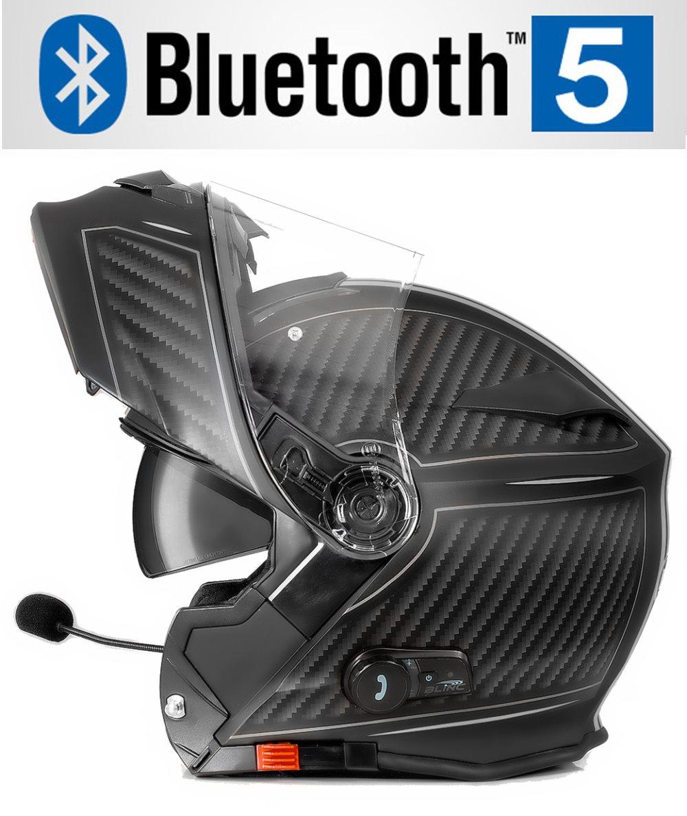 BLUETOOTH BULLET HD MATT GREY V5 SOLVISIR MC HJÄLM S