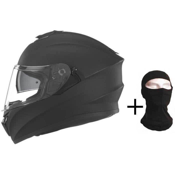 NOX N918 Full Face Hjelm Mat Sort + Balaclava