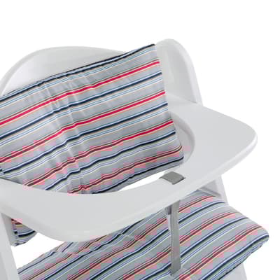 Matstolsdyna Highchairpad Deluxe, Multi Stripe Grey, Hauck