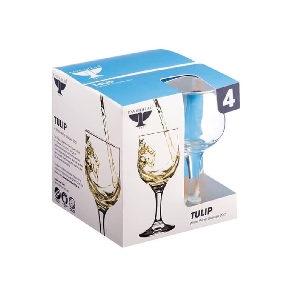 Rayware Tulip White Wine Glasses (Set Of 4)
