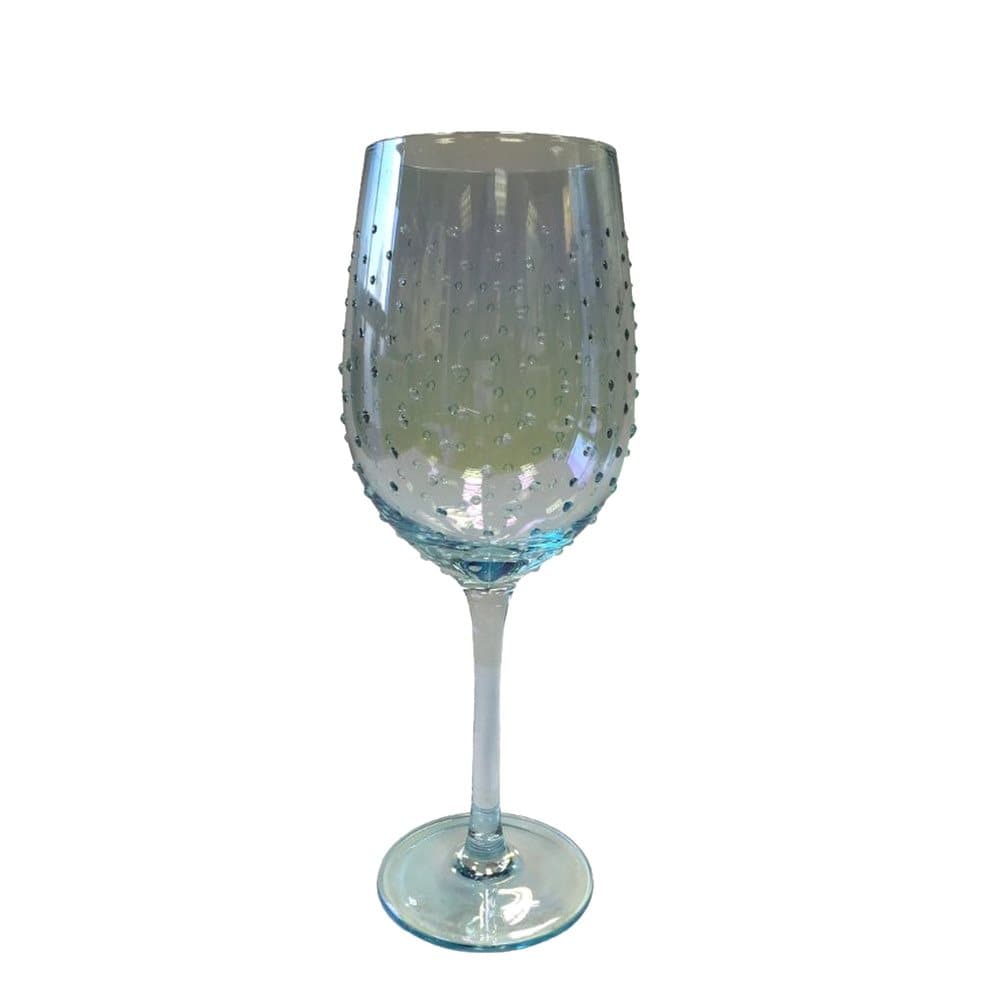 Sunny By Sue Lustre Decorated Wine Glass